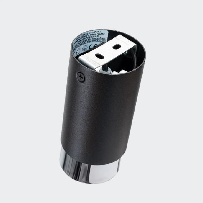 Plafondlamp NERO 12,5 zwart/chroom