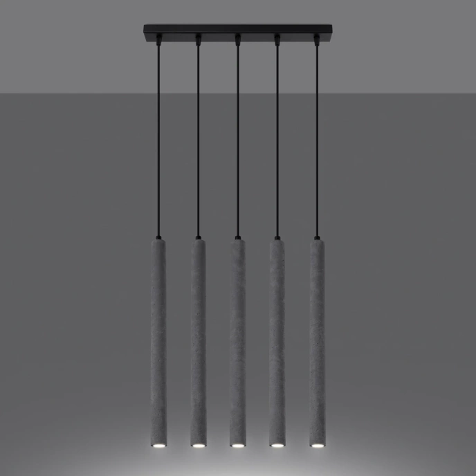 Hanglamp PASTELO 5L beton