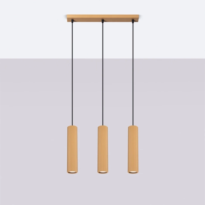 Hanglamp KARBON 3L goud