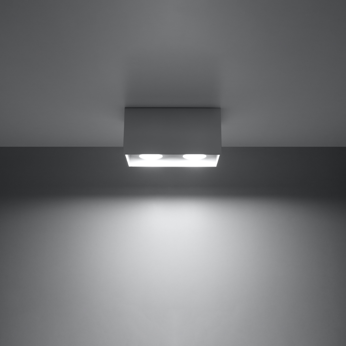 Plafondlamp QUAD grijs