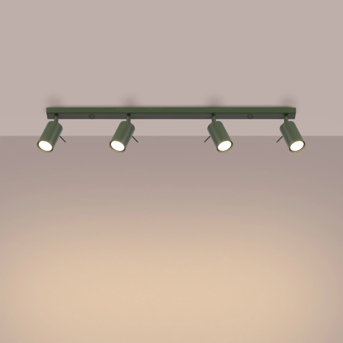Plafondlamp RING 4L olijfgroen