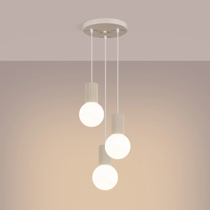 Hanglamp HALO 3P beige