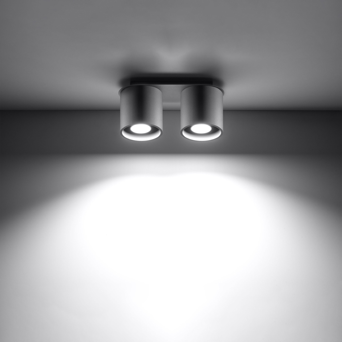 Plafondlamp ORBIS 2 grijs
