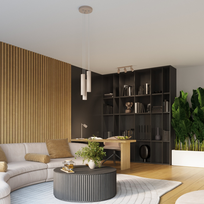 Wandlamp KARBON 30 taupe