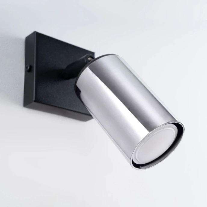 Wandlamp WINX zwart/chroom