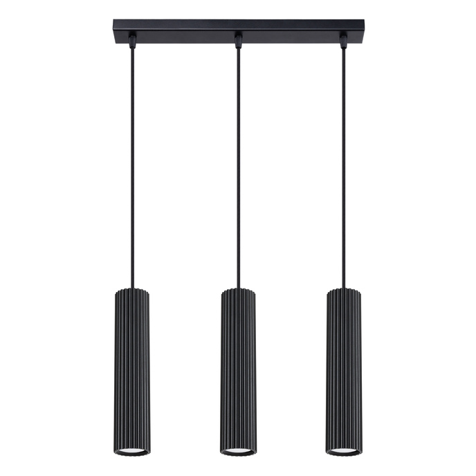 Hanglamp KARBON 3L zwart