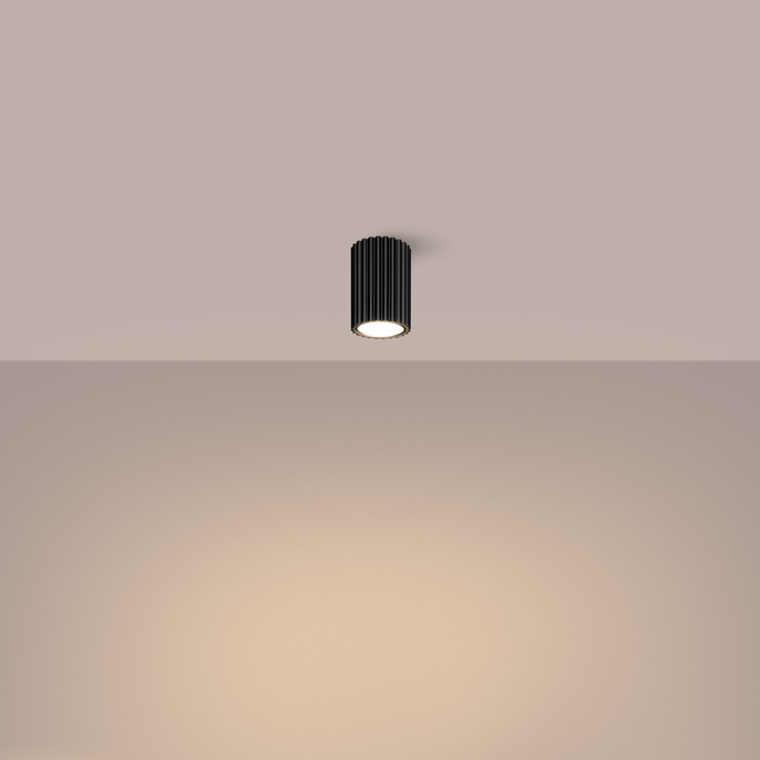 Plafondlamp KARBON 10 zwart