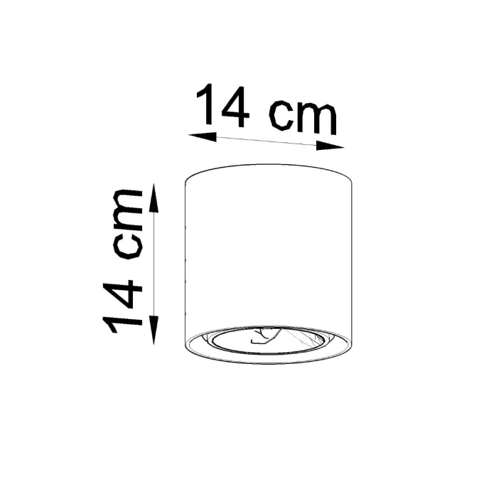 Plafondlamp CULLO beton