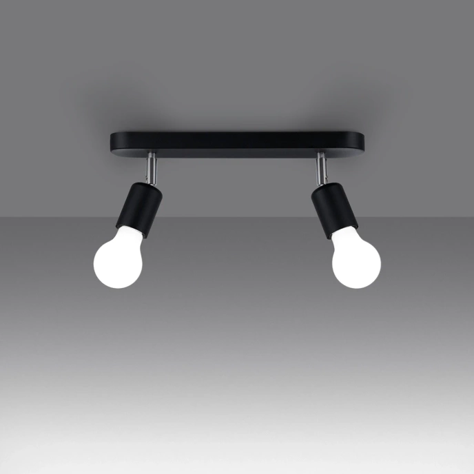 Plafondlamp FORNES 2 zwart