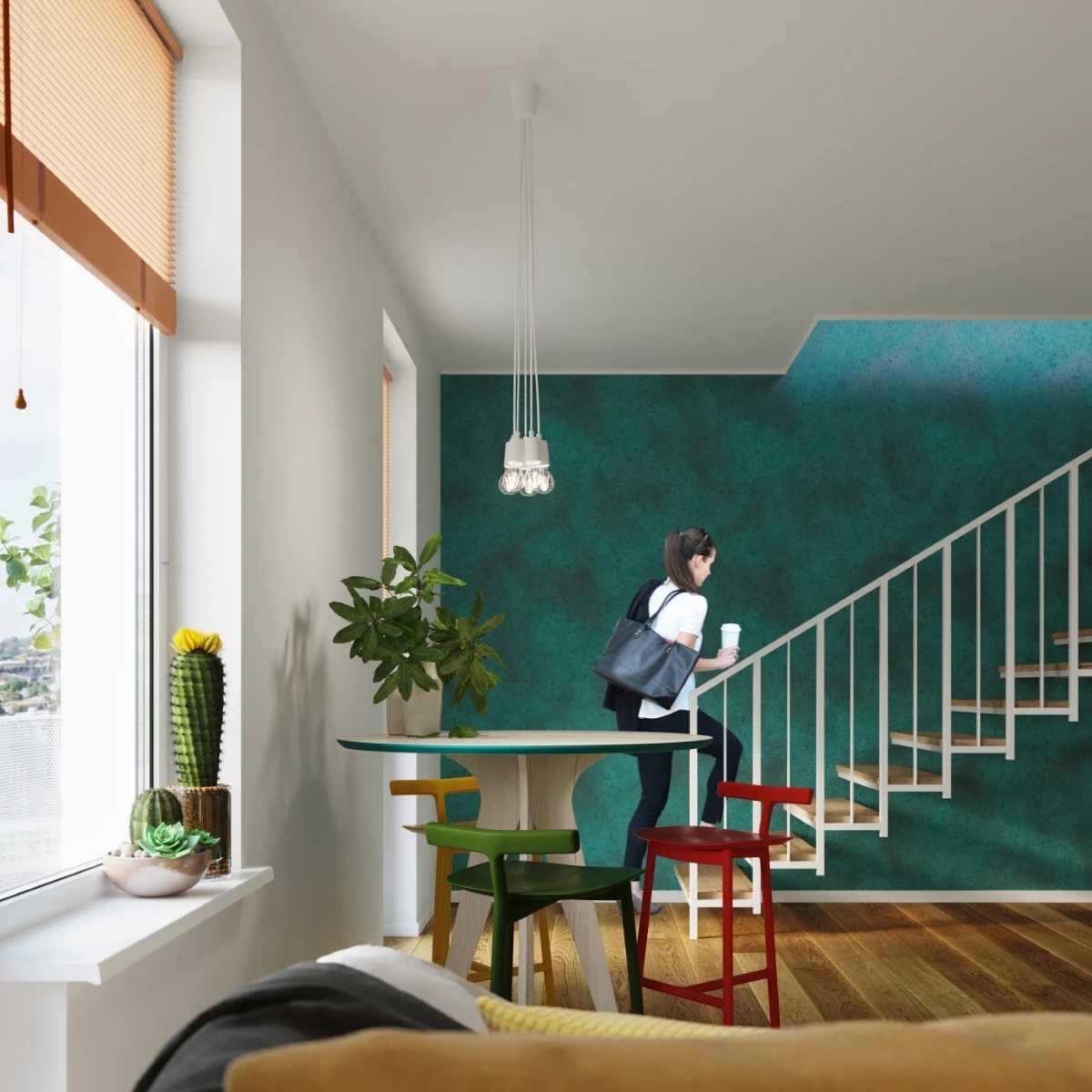 Hanglamp DIEGO 1 wit