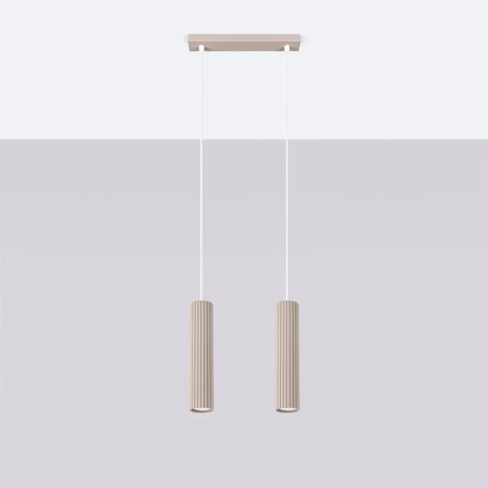 Hanglamp KARBON 2 taupe