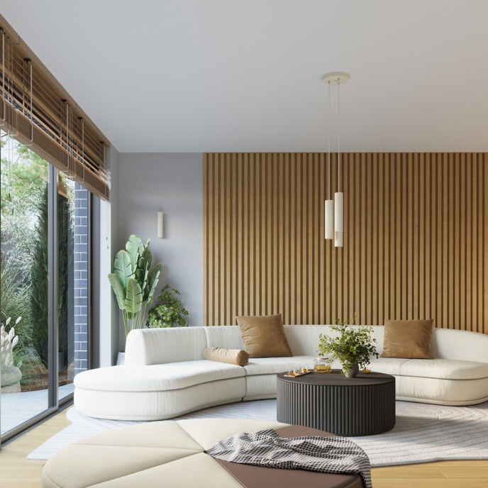 Wandlamp KARBON 30 beige