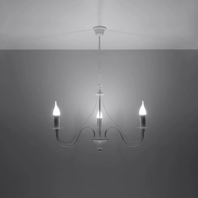 Kroonluchter MINERWA 3 wit