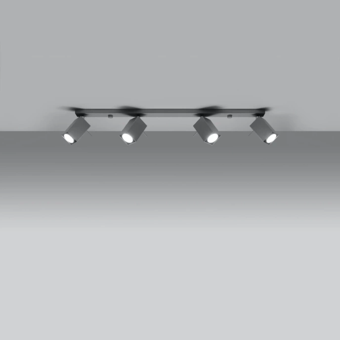 Plafondlamp MERIDA 4L grijs