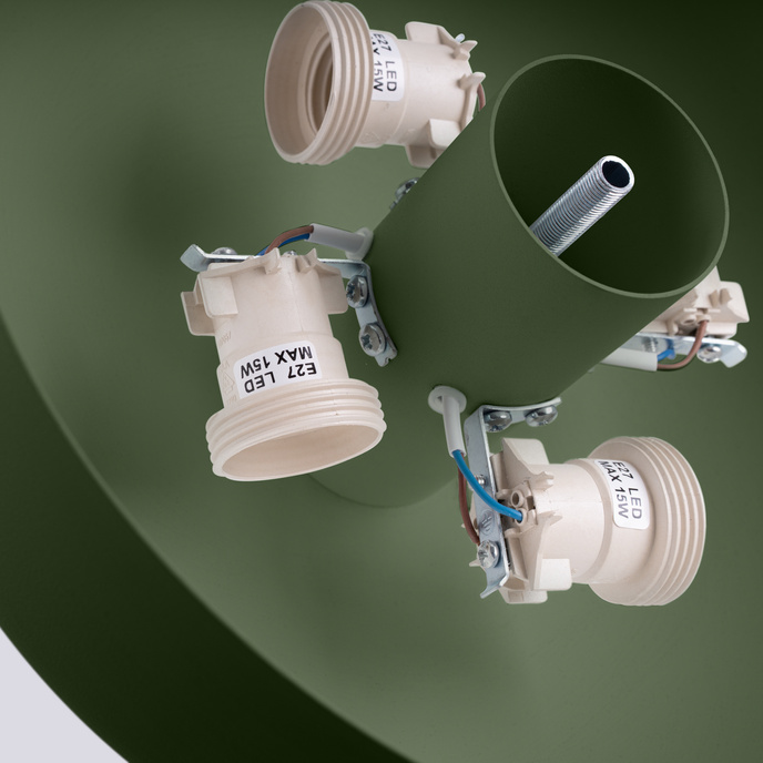 Plafondlamp OMIQ olijfgroen