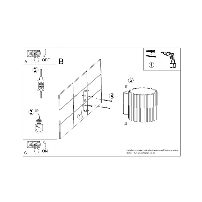Wandlamp AURA olijfgroen G9