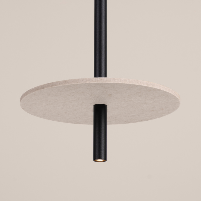 Hanglamp FELTRO 1 zwart/beige