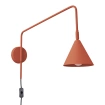 Wandlamp NOX rood oker