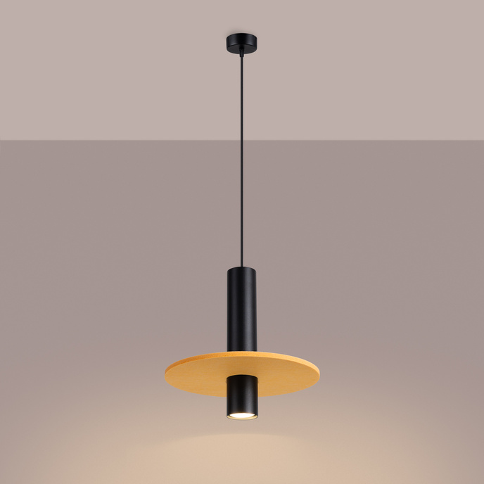 Hanglamp PELTA 1 zwart/geel