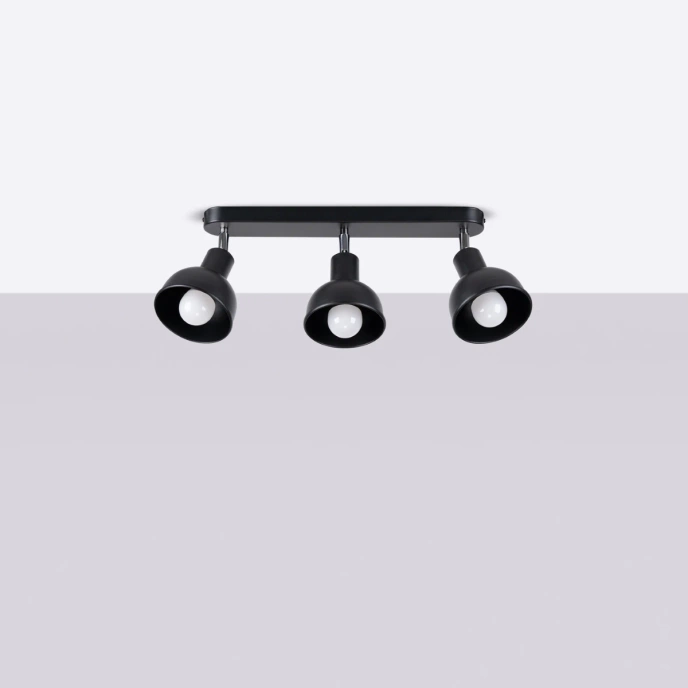 Plafondlamp ELBA 3 zwart