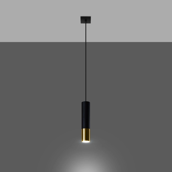 Hanglamp LOOPEZ 1 zwart/goud