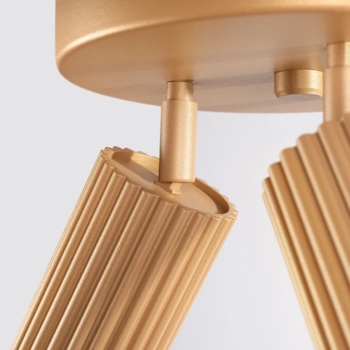 Plafondlamp KARBON 3P goud