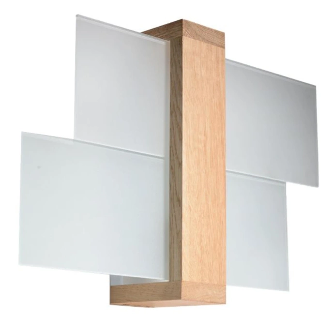 Wandlamp FENIKS 1 natuurlijk hout