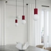 Hanglamp HALO 3P bordeauxrood
