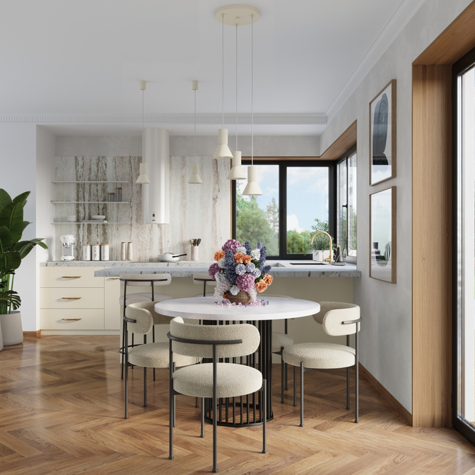 Hanglamp ESTRIA 3P beige