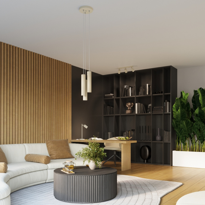 Wandlamp KARBON 30 beige