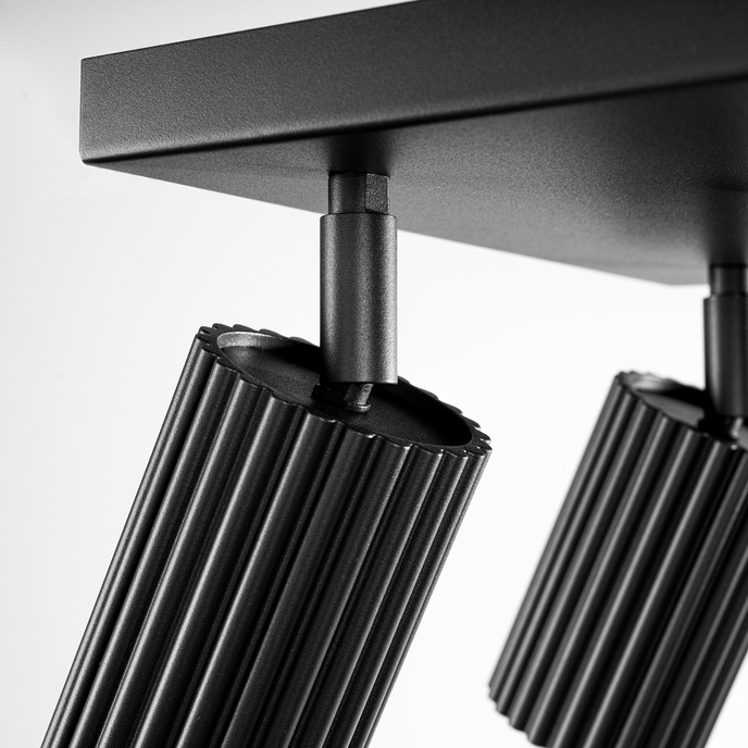 Plafondlamp KARBON 4 zwart