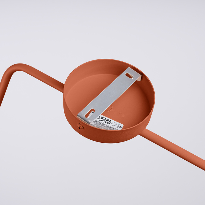 Wandlamp NOX rood oker