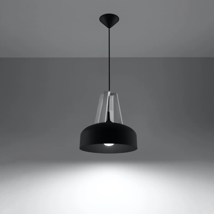 Hanglamp CASCO zwart/wit