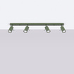Plafondlamp RING 4L olijfgroen