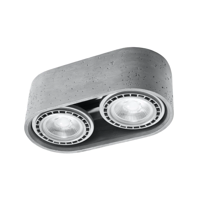 Plafondlamp BASIC 2 beton
