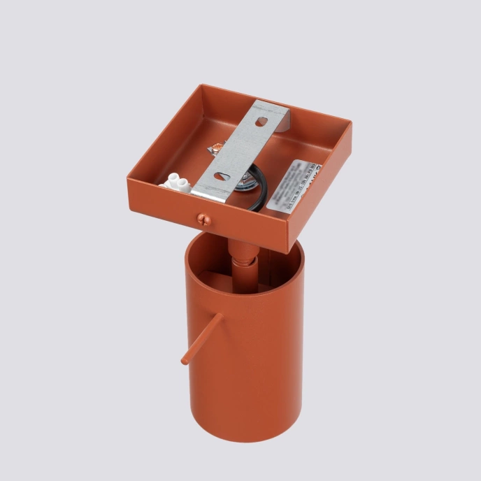 Wandlamp RING rood ochra