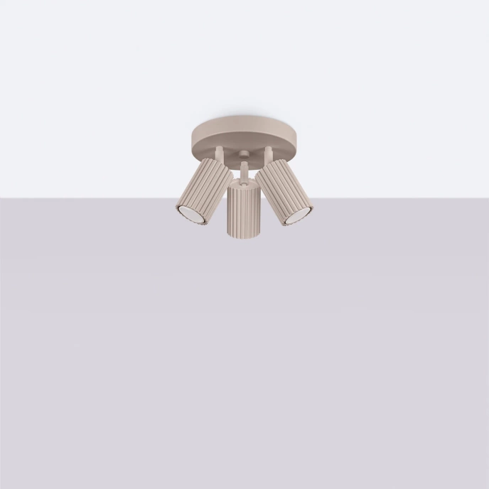 Plafondlamp KARBON 2 taupe