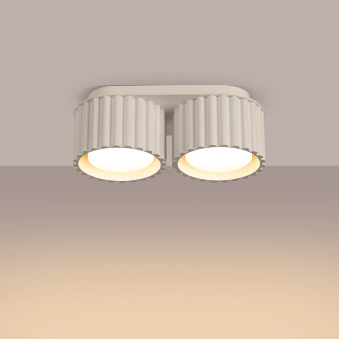 Plafondlamp AURA 2 beige Gx53