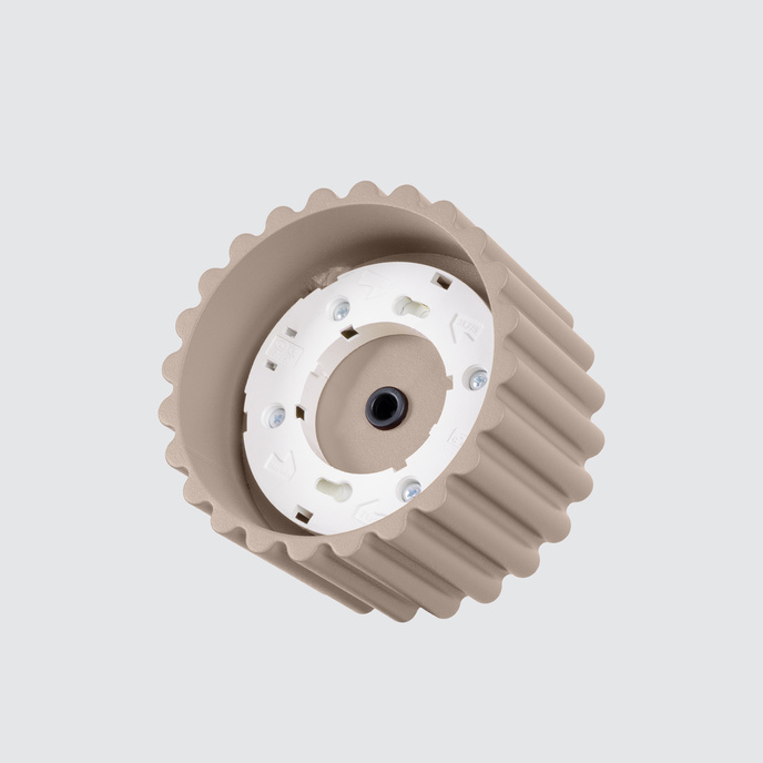 Plafondlamp AURA 1 taupe Gx53