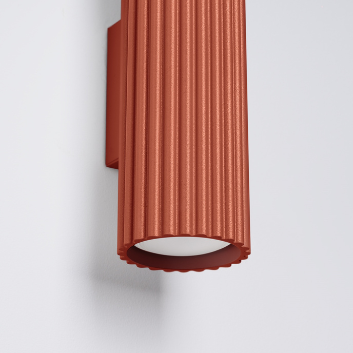 Wandlamp KARBON 30 rood oker