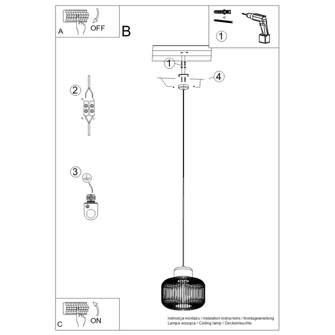 Hanglamp GABBIA 35