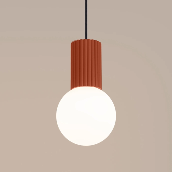 Hanglamp HALO 1 rood ochra