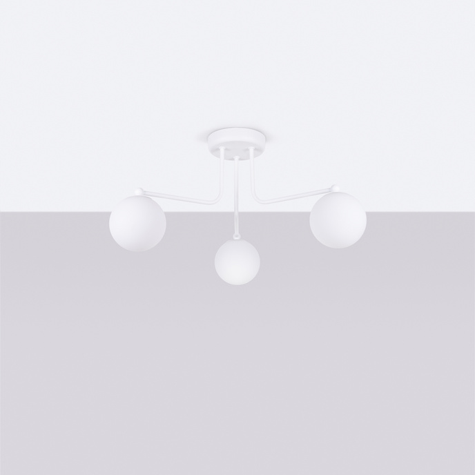 Kroonluchter ASTRAL 3 wit