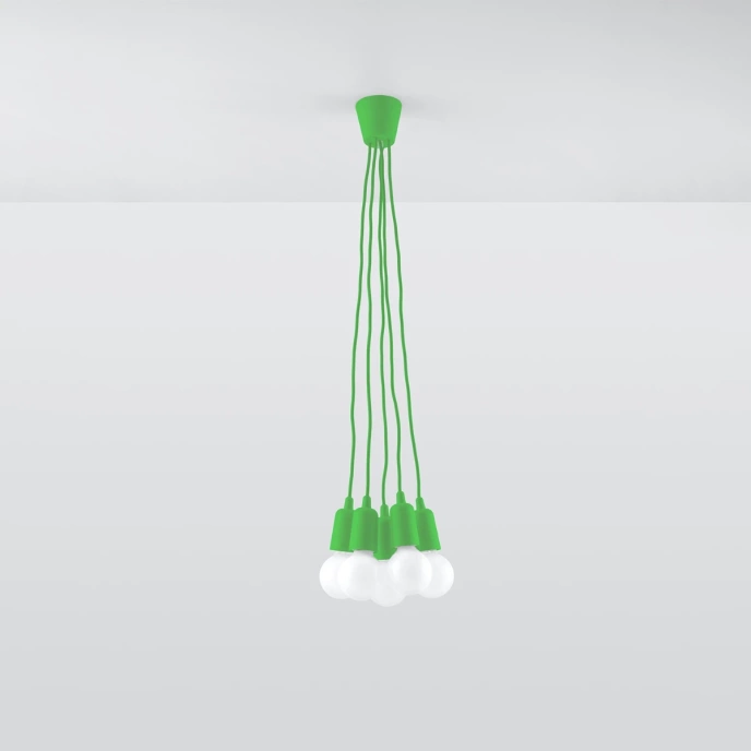 Hanglamp DIEGO 5 groen