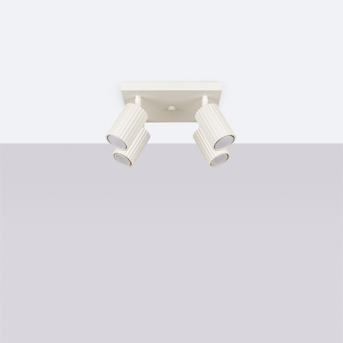 Plafondlamp KARBON 4 beige