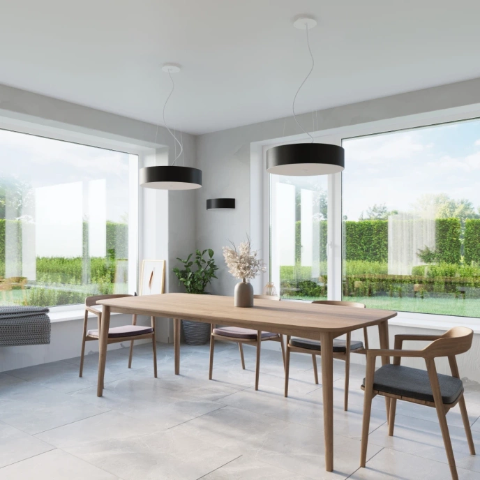 Wandlamp SKALA ZWART