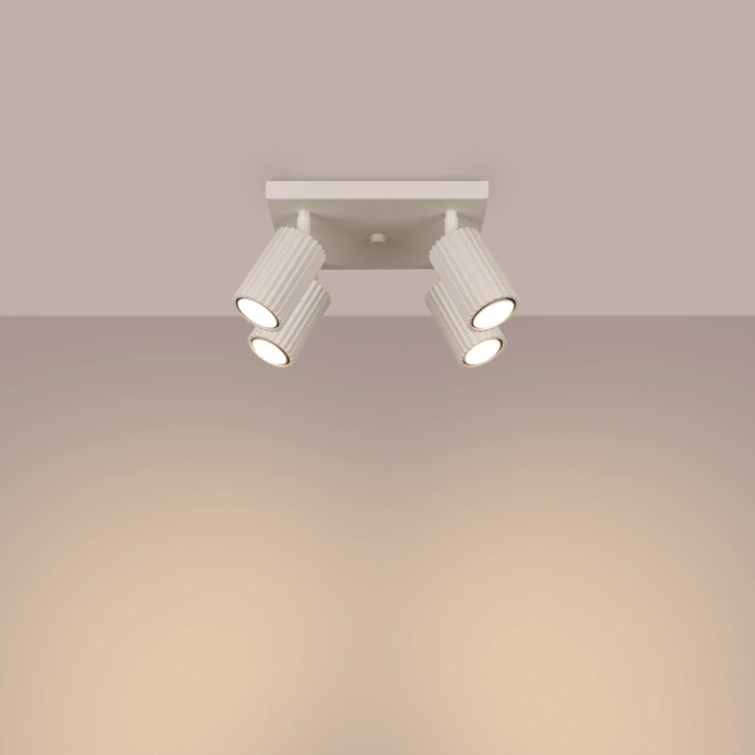 Plafondlamp KARBON 4 beige