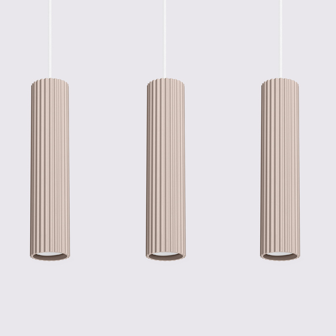 Hanglamp KARBON 3L taupe