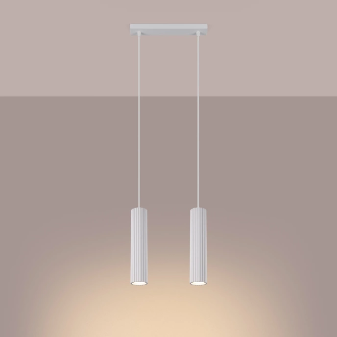 Hanglamp KARBON 2 wit