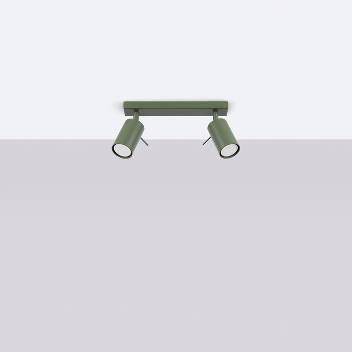 Plafondlamp RING 2 olijfgroen